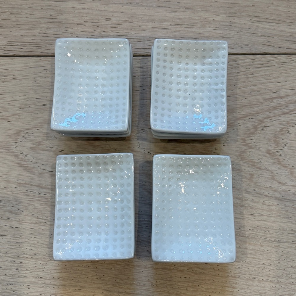 Crate & Barrel Mini Rectangle Dipping Dish | 12 Total